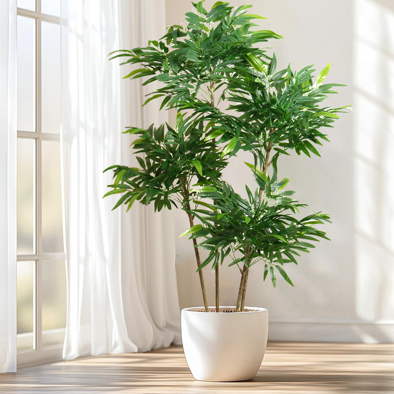Ficus Lyrata Tree - Árvore Artificial Grande de Folhas de
